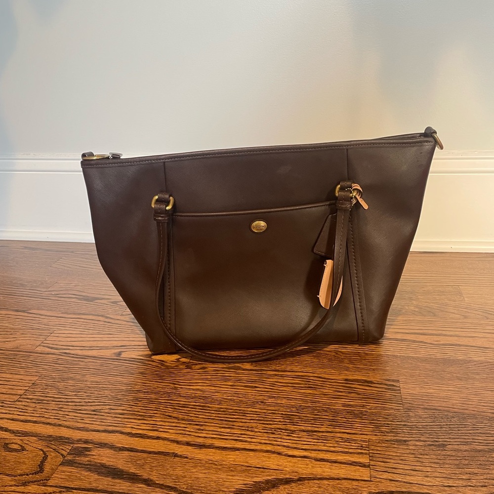 Brown Coach Tote